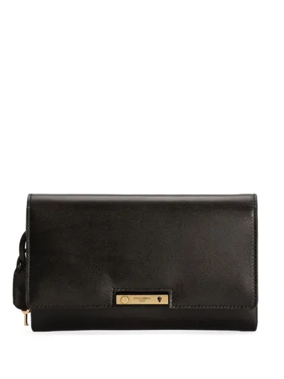 Dolce & Gabbana Leather Mini Bag In Black