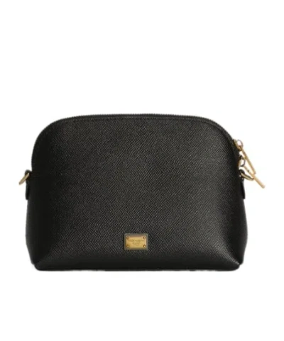 Dolce & Gabbana Leather Mini Bag In Black