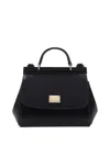Dolce & Gabbana Patent Leather Mini Sicily Bag In Black