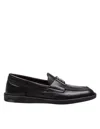 Dolce & Gabbana Leather Moccasin From The New Florio Line In Black