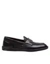 Dolce & Gabbana Leather Moccasin From The New Florio Line In Black