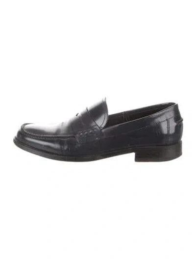 Pre-owned Dolce & Gabbana Leather Monk Straps In Black