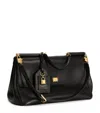 Dolce & Gabbana Black Handbag With Padlock Detail And Adjustable And Removable Shoulder Strap In Leather Woman In Black