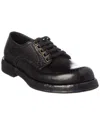 Dolce & Gabbana Black Leather Oxfords And Derbies In Black