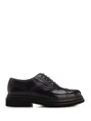 Dolce & Gabbana Black Leather Oxfords And Derbies In Black
