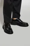 Dolce & Gabbana Black Leather Oxfords And Derbies In Black