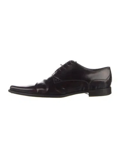 Pre-owned Dolce & Gabbana Leather Oxfords In Blue