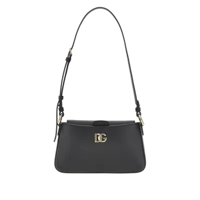Dolce & Gabbana Leather Phone Bag In Black