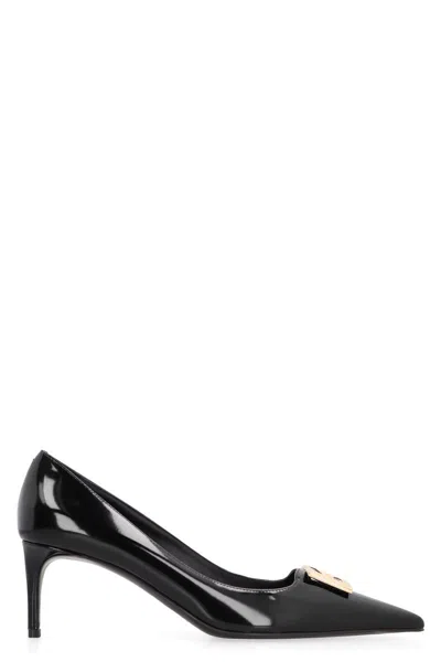 DOLCE & GABBANA DOLCE & GABBANA LEATHER POINTY-TOE PUMPS