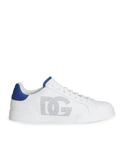 DOLCE & GABBANA LEATHER PORTOFINO SNEAKERS