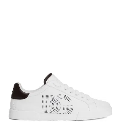 DOLCE & GABBANA LEATHER PORTOFINO SNEAKERS