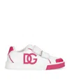 Dolce & Gabbana Leather Strap Sneakers