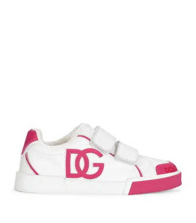 DOLCE & GABBANA LEATHER PORTOFINO SNEAKERS