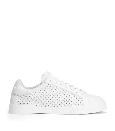 DOLCE & GABBANA LEATHER PORTOFINO SNEAKERS