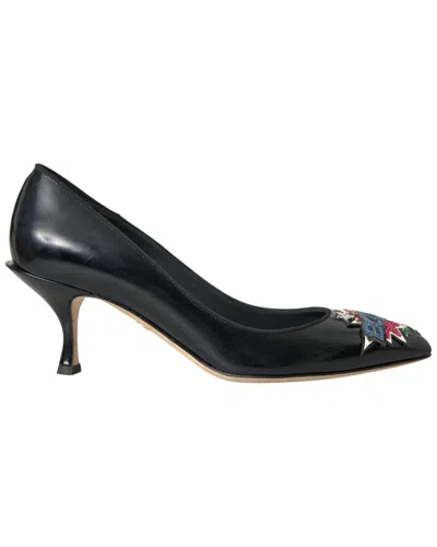 DOLCE & GABBANA DOLCE & GABBANA LEATHER PUMP