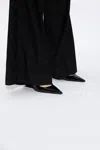 Dolce & Gabbana Black Crocodile Leather Slingbacks In Black