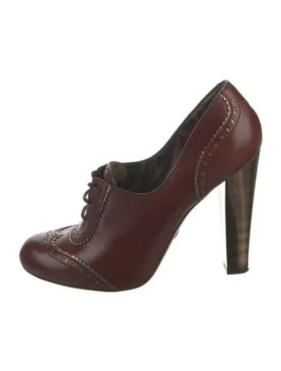 Pre-owned Dolce & Gabbana Leather Pumps In Brown