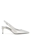 Dolce & Gabbana Leather Pumps In Silver