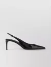 DOLCE & GABBANA LEATHER PUMPS WITH PATENT FINISH AND POINTED TOE
