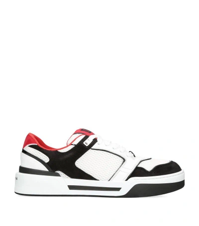 Dolce & Gabbana Leather Roma Skate Trainers In Multi