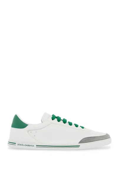 DOLCE & GABBANA DOLCE & GABBANA LEATHER SAINT TROPEZ SNEAKERS IN