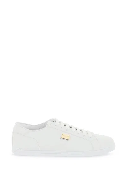 Dolce & Gabbana White Leather Sneakers