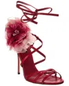 Dolce & Gabbana Leather Sandal In Red