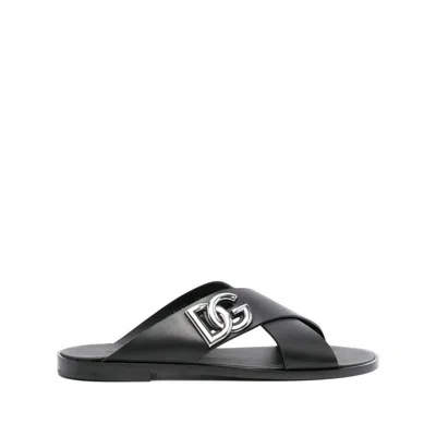 DOLCE & GABBANA LEATHER SANDALS