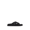 Dolce & Gabbana Calfskin Sandal In Black