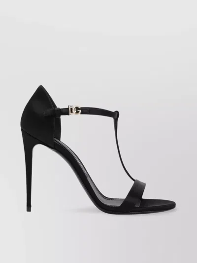 DOLCE & GABBANA LEATHER SANDALS STILETTO HEEL
