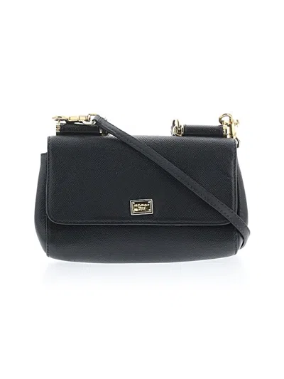 Pre-owned Dolce & Gabbana Leather Satchel In Black