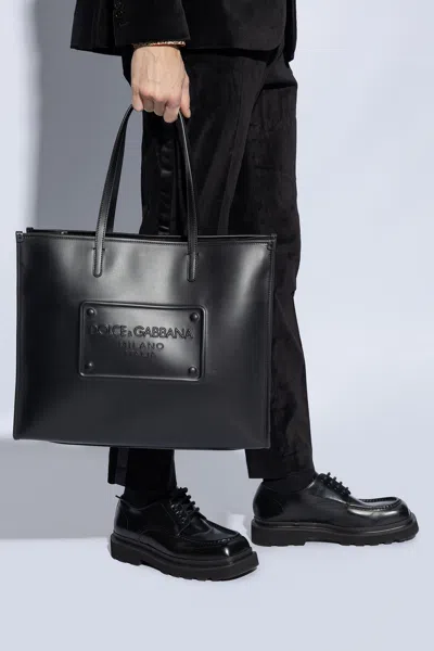 DOLCE & GABBANA DOLCE & GABBANA LEATHER SHOPPER BAG