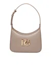 Dolce & Gabbana Shoulder Bag Leather L Taupe In Gray