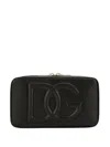 Dolce & Gabbana Embossed-logo Cross-body Bag In Black