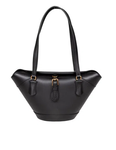 Dolce & Gabbana Leather Shoulder Bag In Black