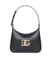 Dolce & Gabbana 35 Shoulder Bag In Leather With Dg Logo In Black