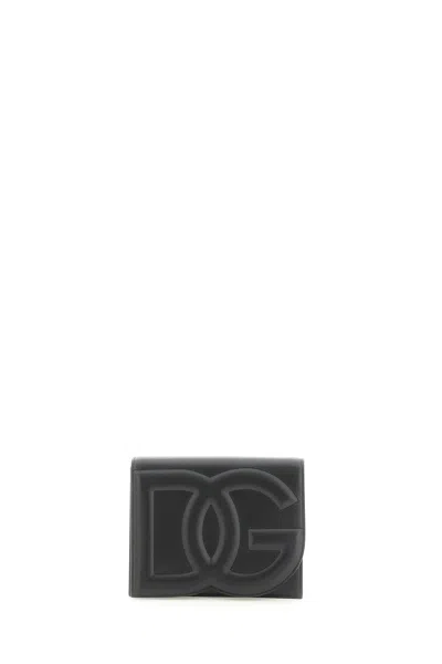 Dolce & Gabbana Leather Shoulder Bag In Black