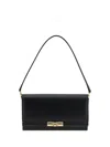 Dolce & Gabbana Marlene Black Calf Leather Shoulder Bag In Nero