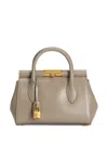 Dolce & Gabbana Leather Shoulder Bag In Neutrals