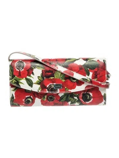 Pre-owned Dolce & Gabbana Leather Shoulder Bag W/ Tags In Red