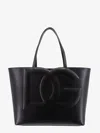 Dolce & Gabbana Leather Shoulder Bag With Frontal Maxi Monogram