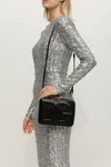 Dolce & Gabbana Medium Calfskin Camera Bag With Logo In Black