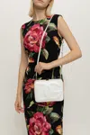 Dolce & Gabbana Medium Logo Camera Bag In Calf Leather In White
