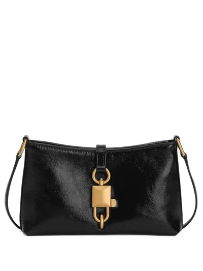 Dolce & Gabbana Women Leather Shoulder Bag With Metal Hardware In Black