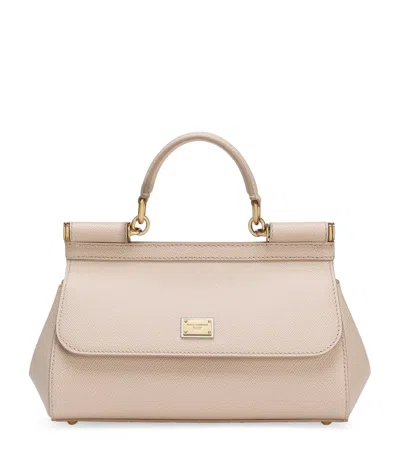 DOLCE & GABBANA LEATHER SICILY TOP-HANDLE BAG