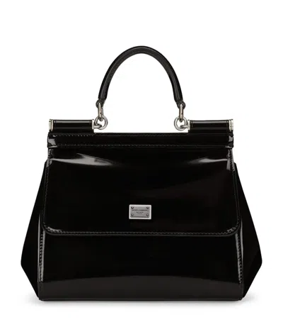 DOLCE & GABBANA LEATHER SICILY TOP-HANDLE BAG