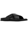 Dolce & Gabbana Calfskin Sandal For Men In Black
