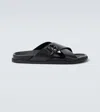 Dolce & Gabbana Calfskin Sandal In Black