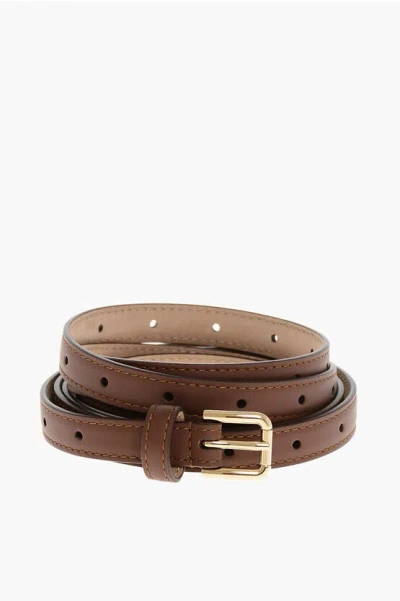 Dolce & Gabbana Leather Slim Blet 15mm