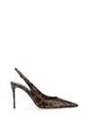 Dolce & Gabbana Luxurious Leopard Printed Slingback Pumps For Women
